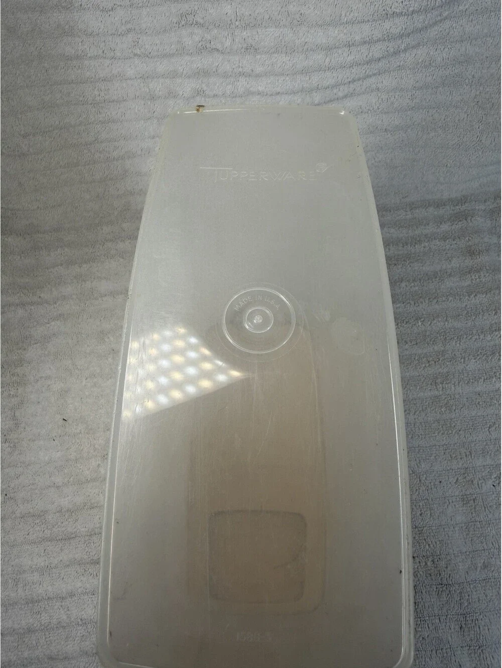 Vintage Tupperware Large Sheer Cereal Keeper #1588-3 Pour Spout Lid 9 x 10 x 3